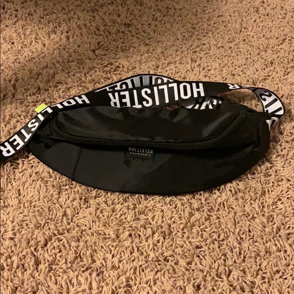 Black Hollister fanny pack